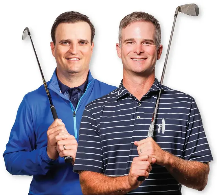 Zach Johnson and Kevin Streelman — RESTORE Hair clients