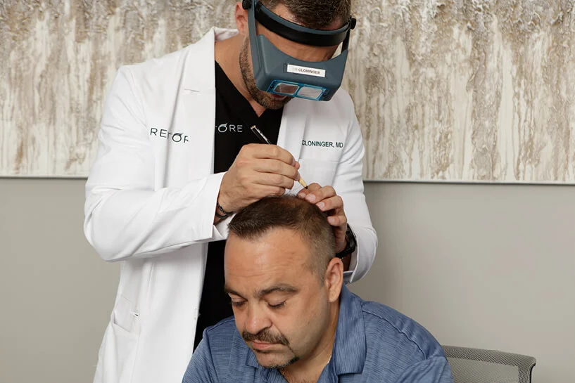 Dr. Adam Cloninger at work 3