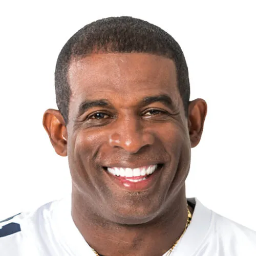 Deion Sanders after hair transplant